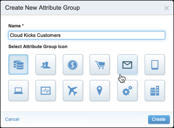 Create New Attribute Group for Cloud Kicks Customers