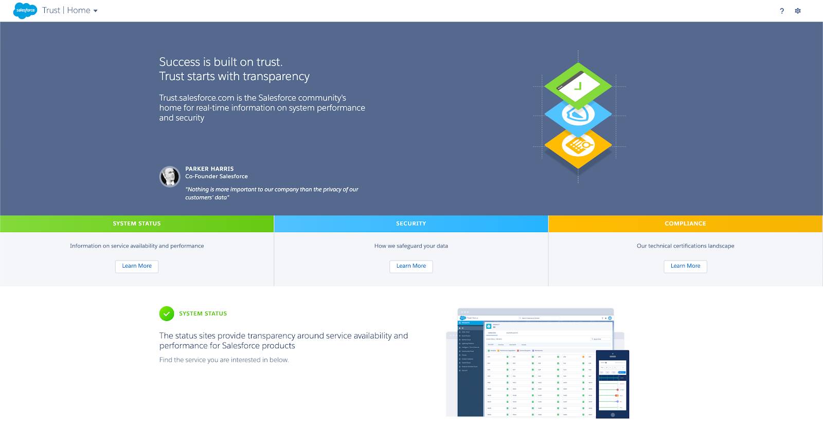 Guide to Salesforce System Status & Security Salesforce Trailhead