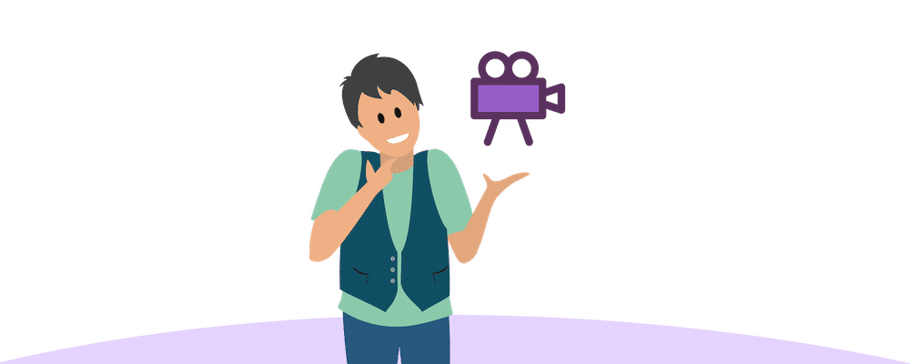 An illustration of a man thinking about Media Cloud