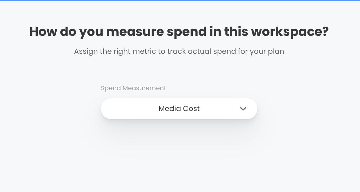 Selecting the measurement used for cost