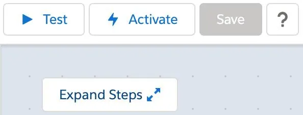 Expand Steps button to expand all steps.