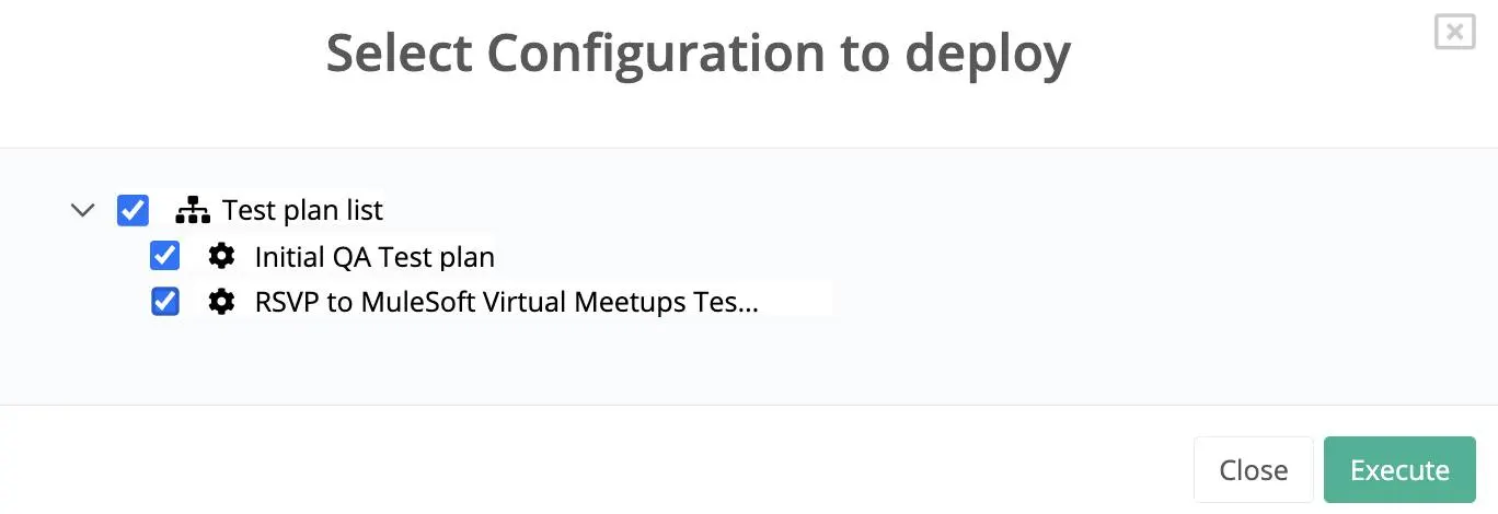 RPA process test plan and RPA bot selection dialog box.