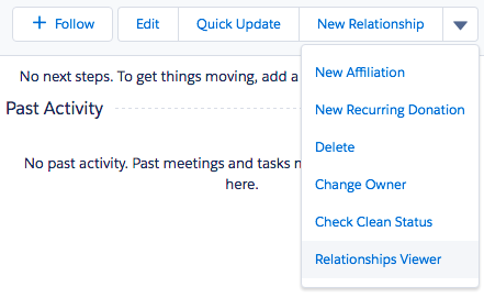 Contact detail relationship viewer