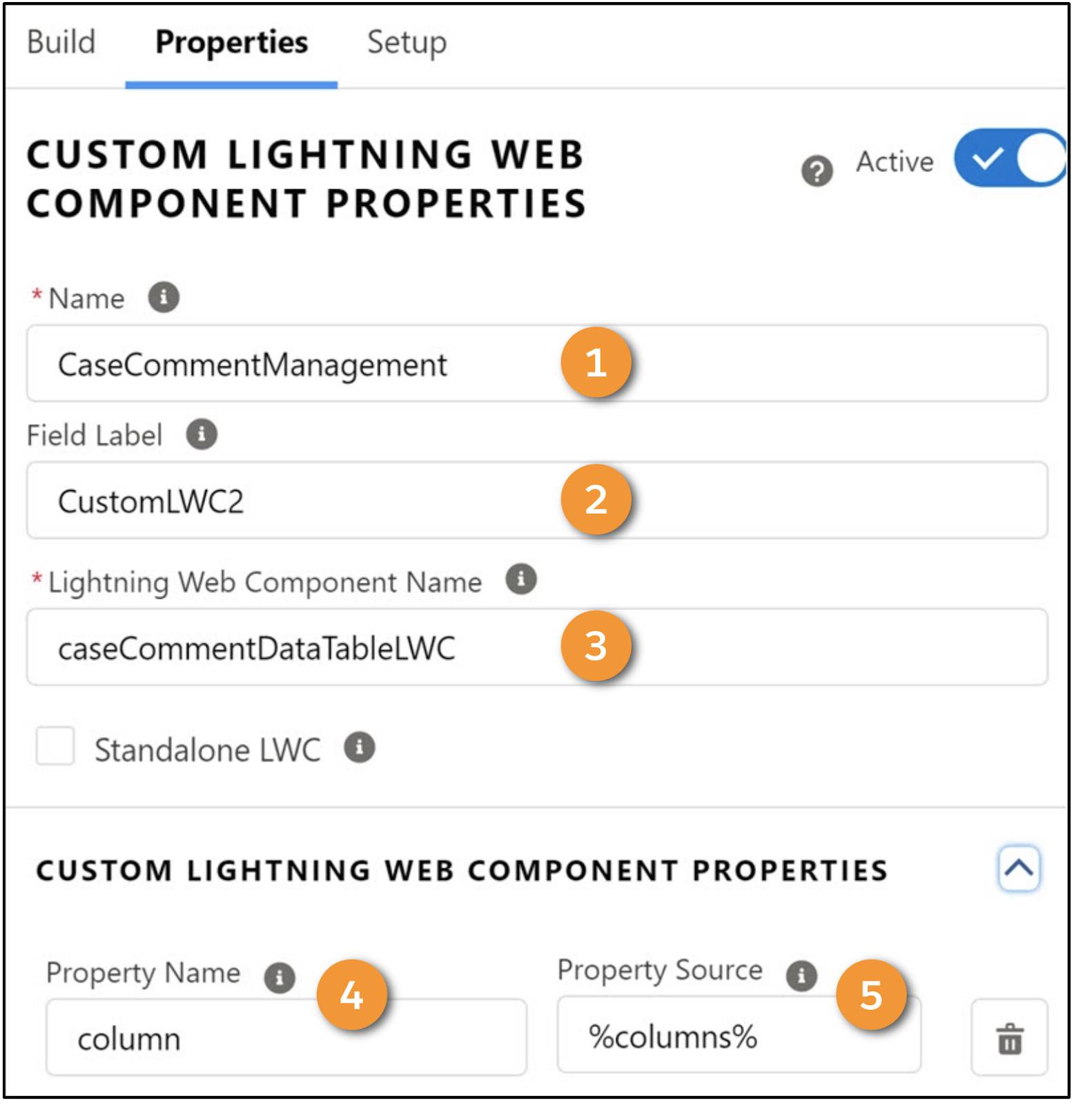 Custom Lightning Web Component Properties