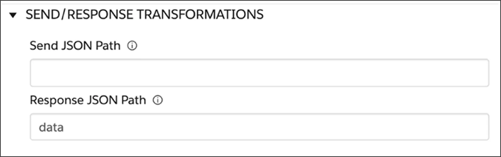 Response JSON Path field in the HTTP Action element properties.