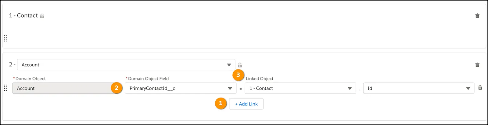 Contact and Account objects selected in the Data Mapper Load’s Objects tab