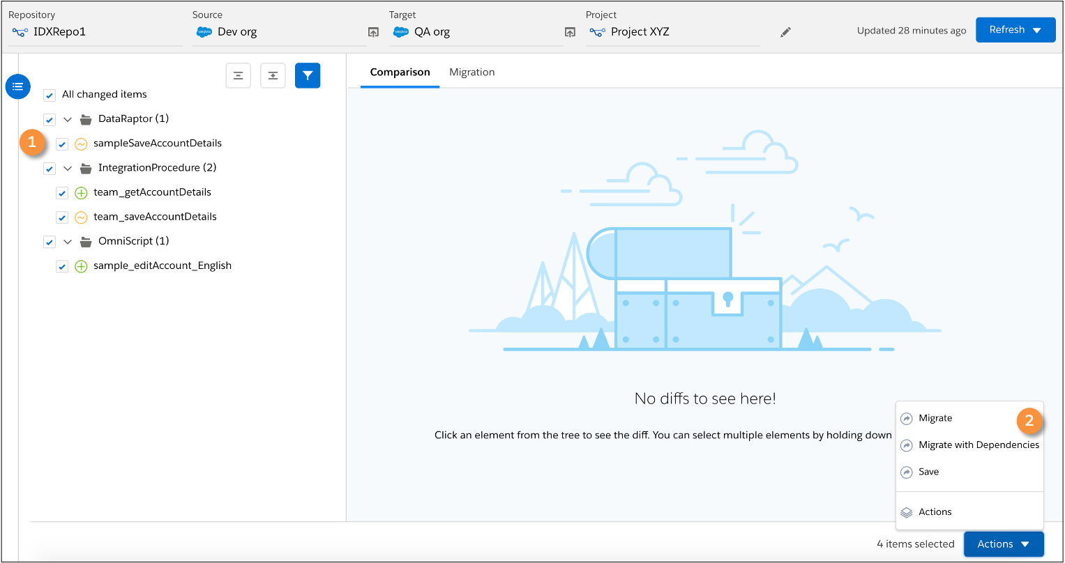 IDX Workbench Metadata Migration Salesforce Trailhead