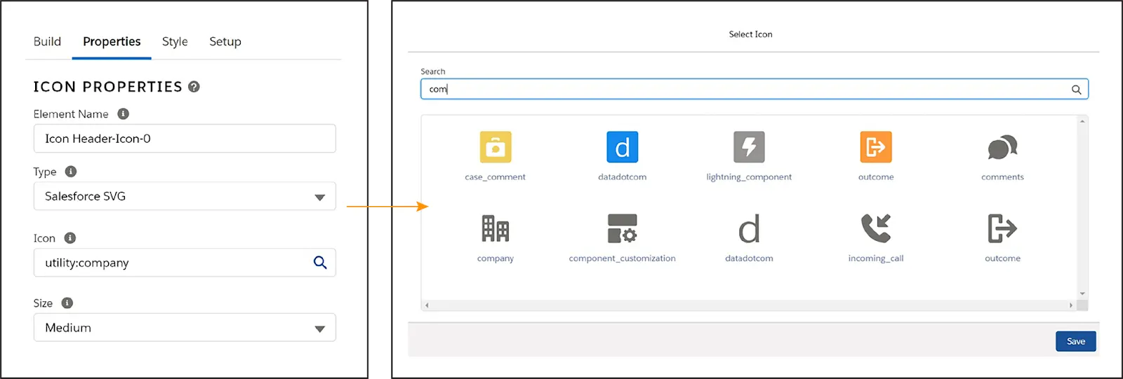 Icon elements.