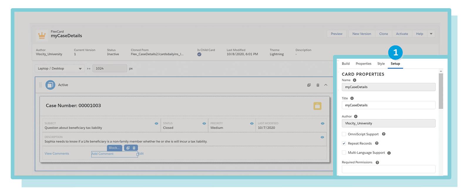 FlexCard Designer の詳細を確認する 単元 Salesforce Trailhead