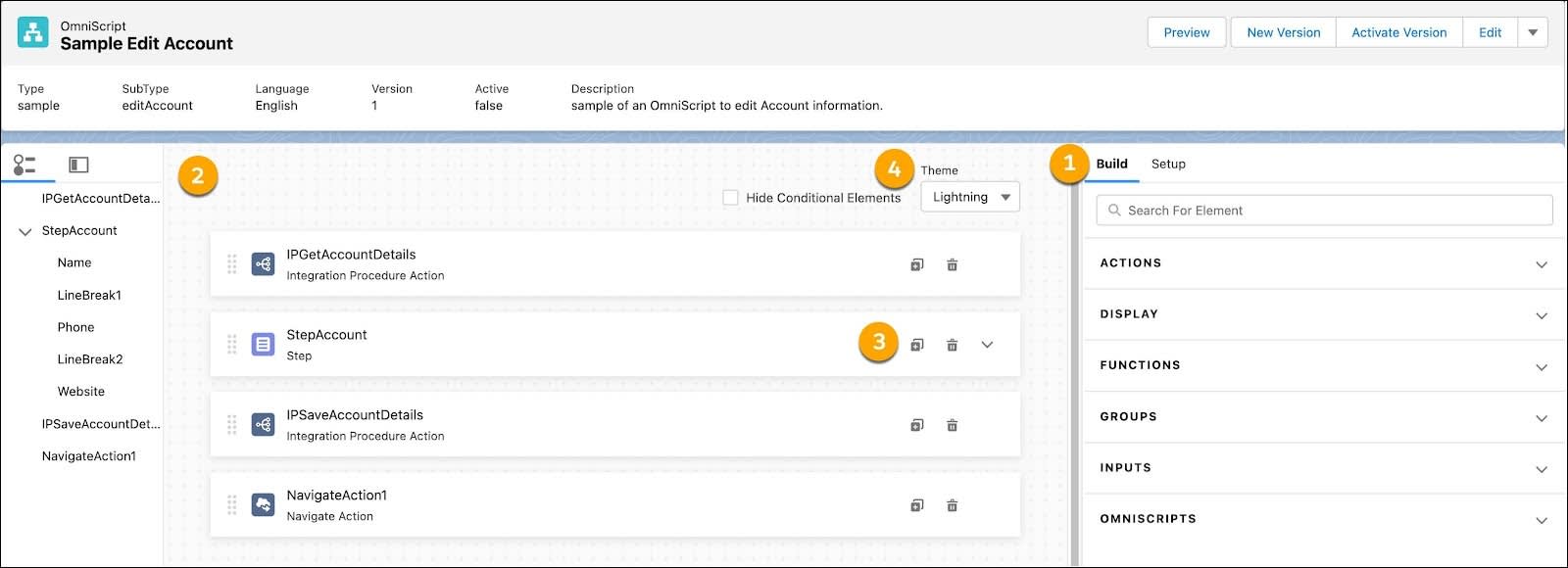 Dig into the OmniScript Designer | Salesforce Trailhead