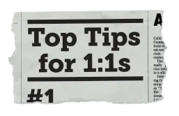 Top Tips for 1:1s