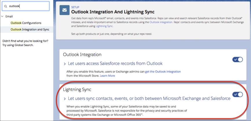 salesforce lightning for outlook mac user