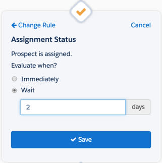 Rule that checks to see if a prospect is assigned after waiting 2 days.