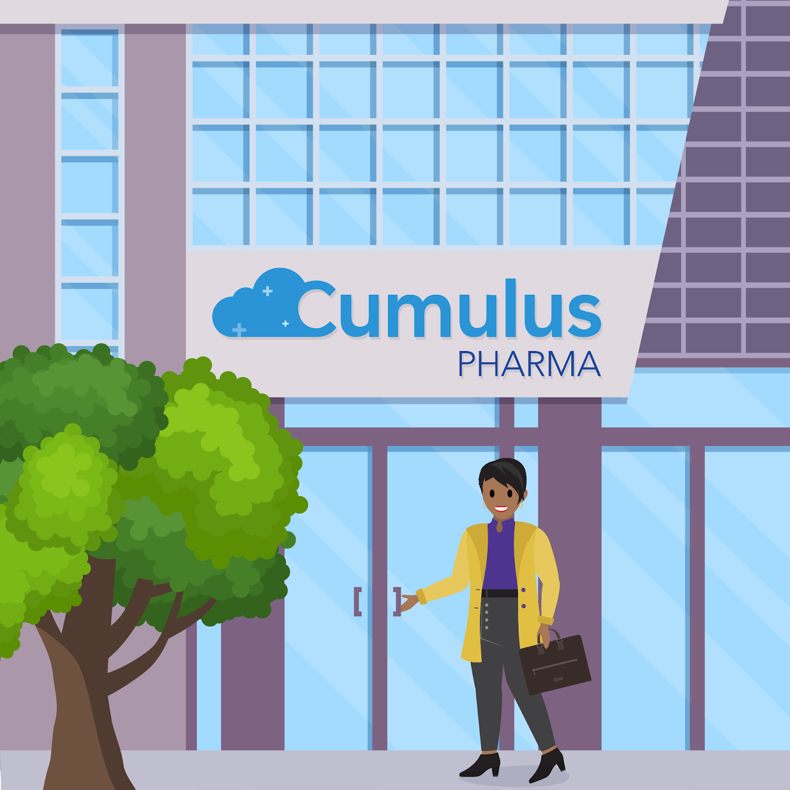 Olivia starts her new job at Cumulus Pharma