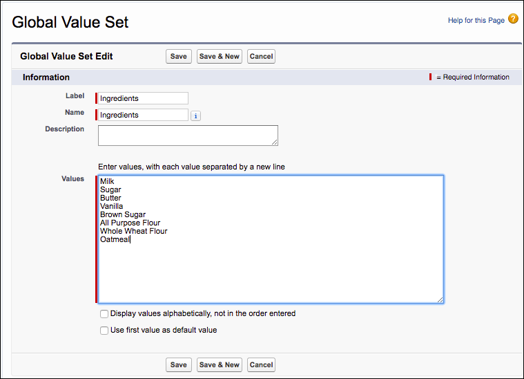 Share Values With Global Value Sets Unit Salesforce Trailhead