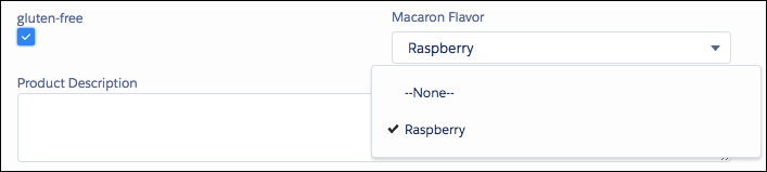 Controlling field is a checkbox example