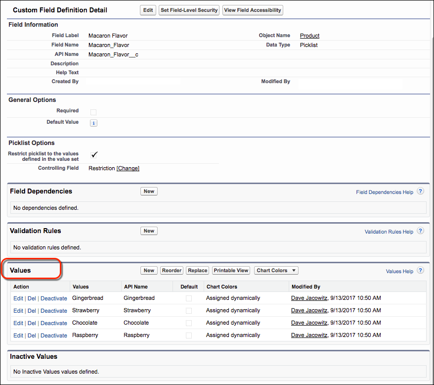 選択リスト値の管理 単元 Salesforce Trailhead