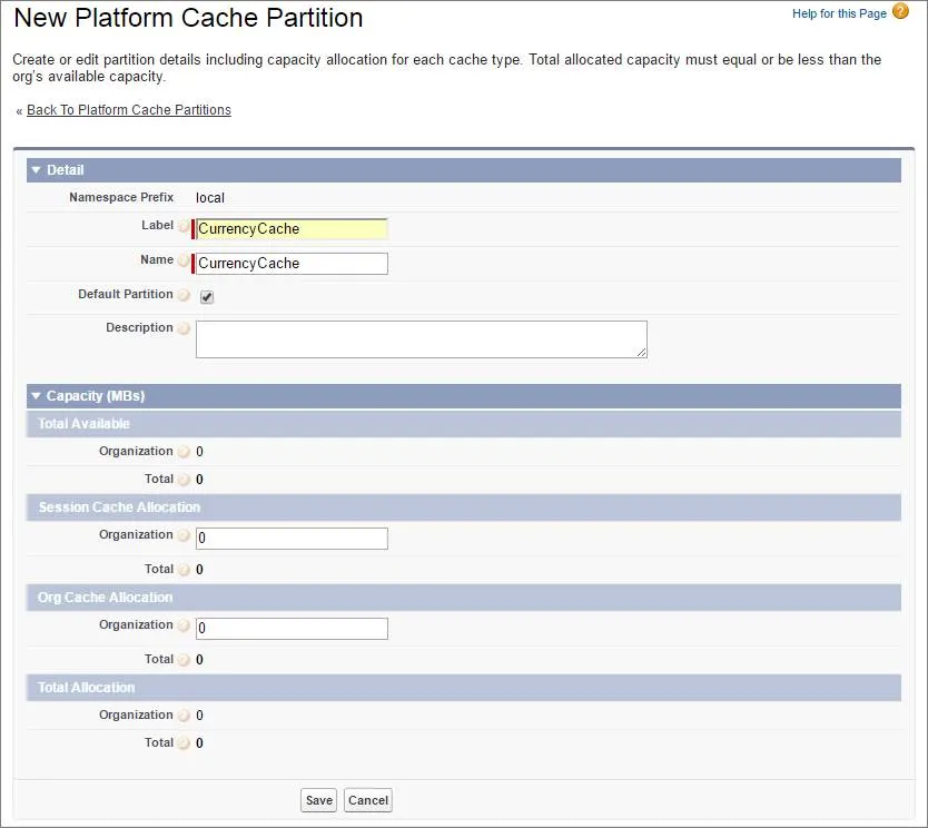 Create a partition