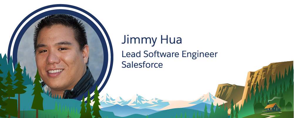 Image d’un employé de Salesforce, Jimmy Hua.