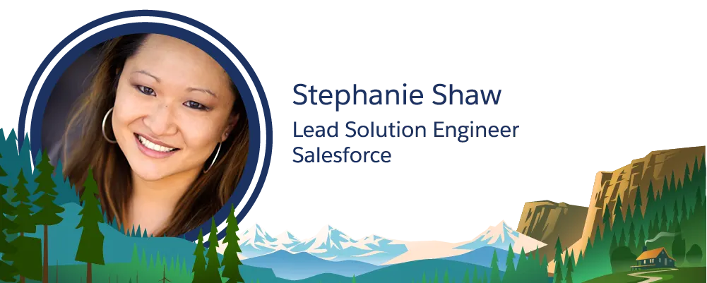 Bild der Salesforce-Mitarbeiterin Stephanie Shaw.