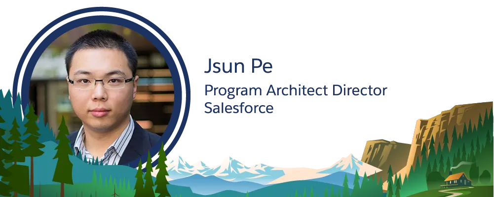 Bild des Salesforce-Mitarbeiters Jsun Pe.