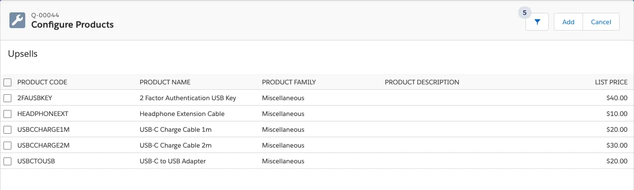 Dynamic bundle product selection page
