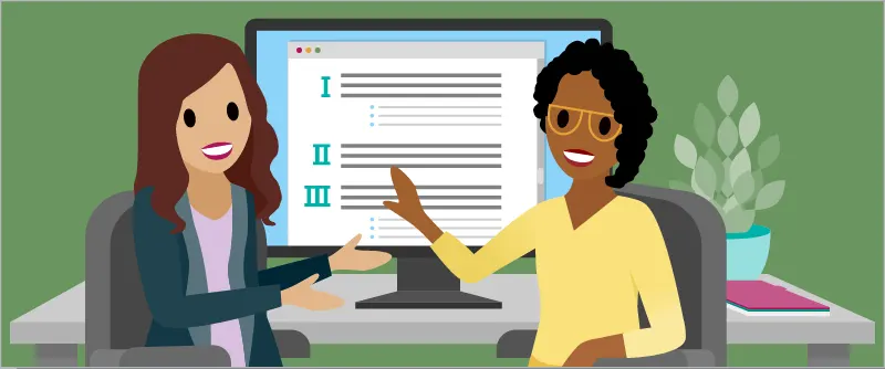 Customer and project manager discuss the project management plan.