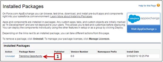 View installed packages