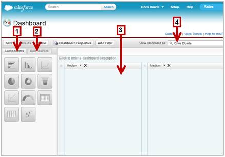 Drag-and-drop dashboard builder