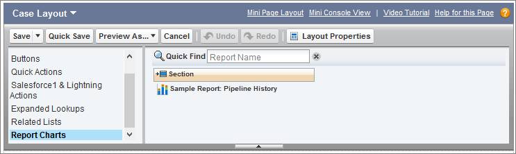 Embedding charts in a page layout