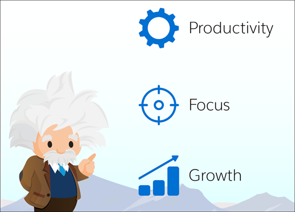 Trois avantages de Sales Cloud Einstein : productivité, concentration et croissance