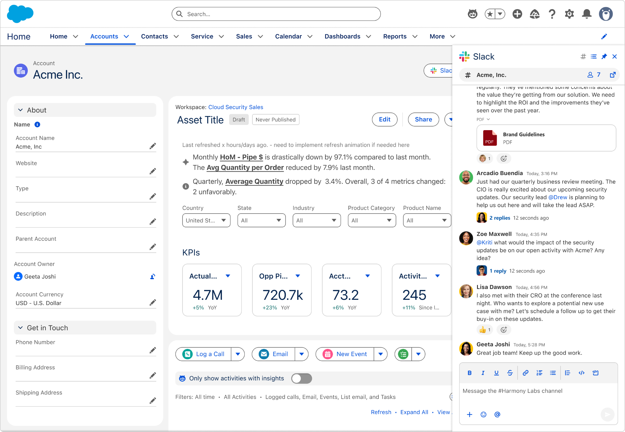 Salesforce channels experience in Salesforce.