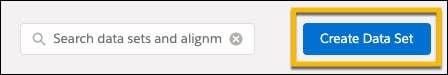In the popup box, the Create Data Set button highlighted.