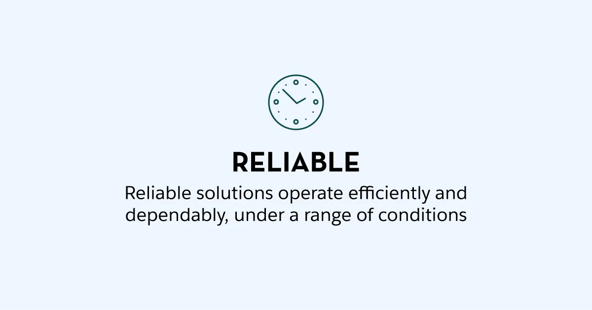 “An image showing the Reliable behavior”