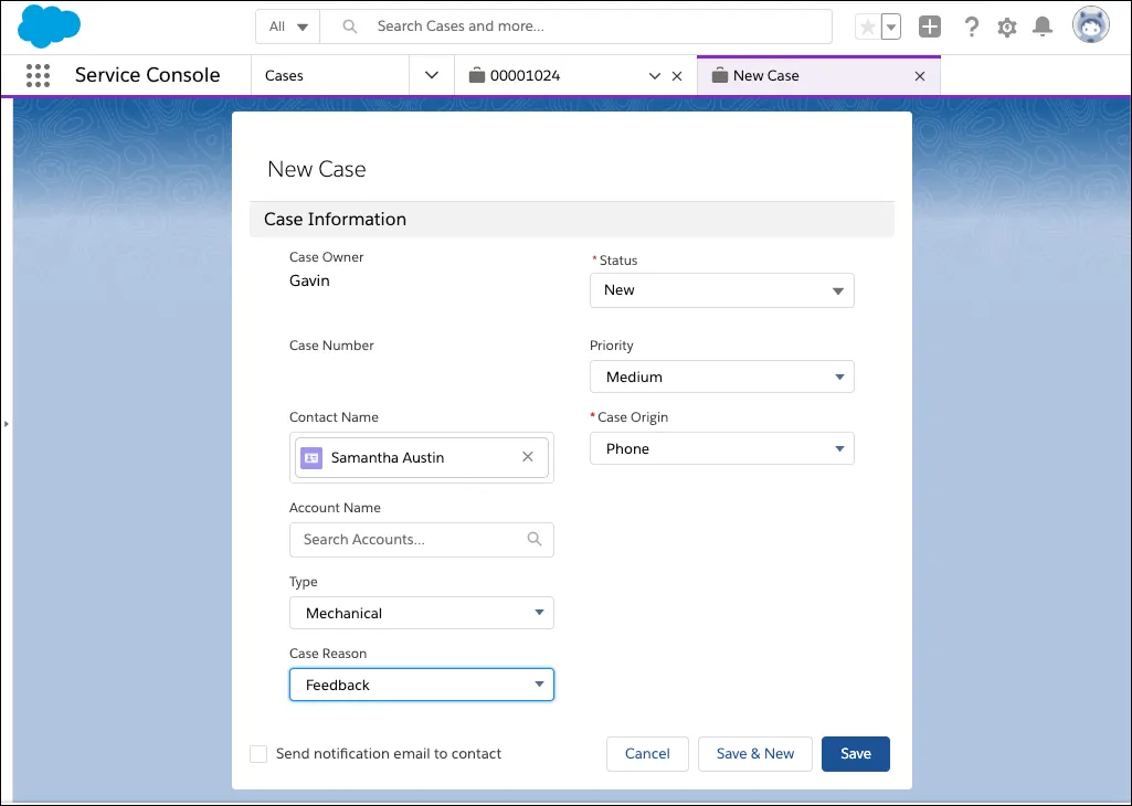 new case assignment notification salesforce