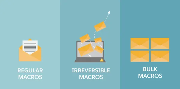A collage of icons representing macros