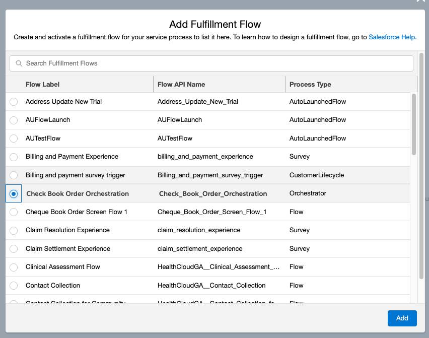 Add a fulfillment flow.
