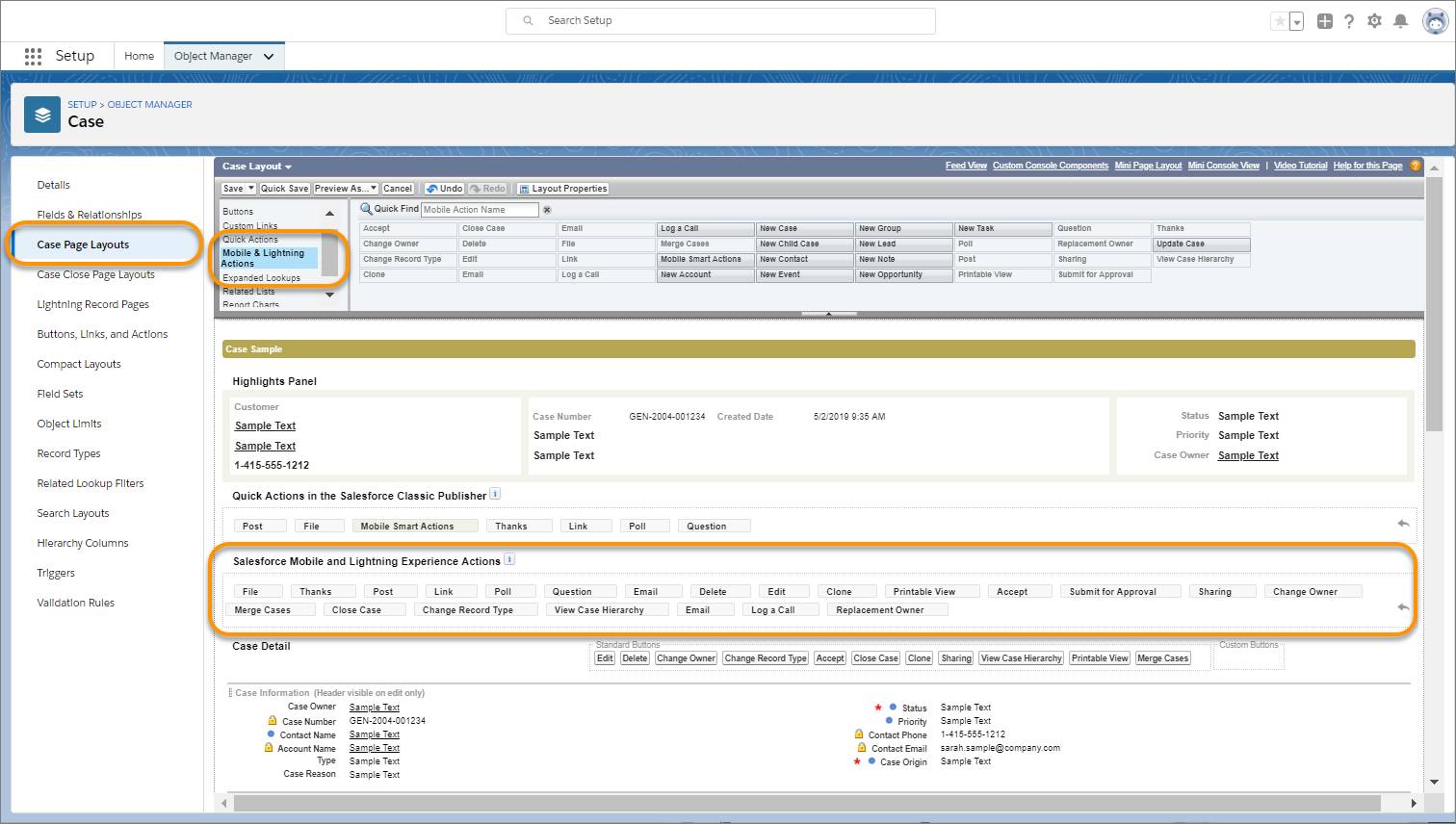 To show quick actions in the component, first add them to the record page layout.