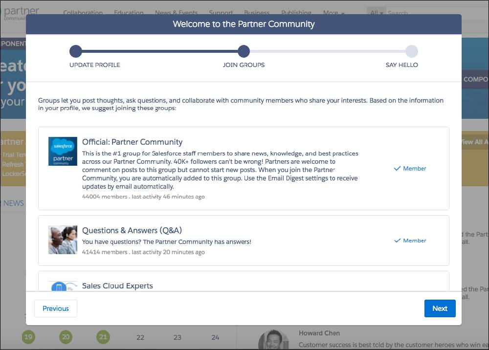 Connect With The Salesforce Partner Community Unit Salesforce