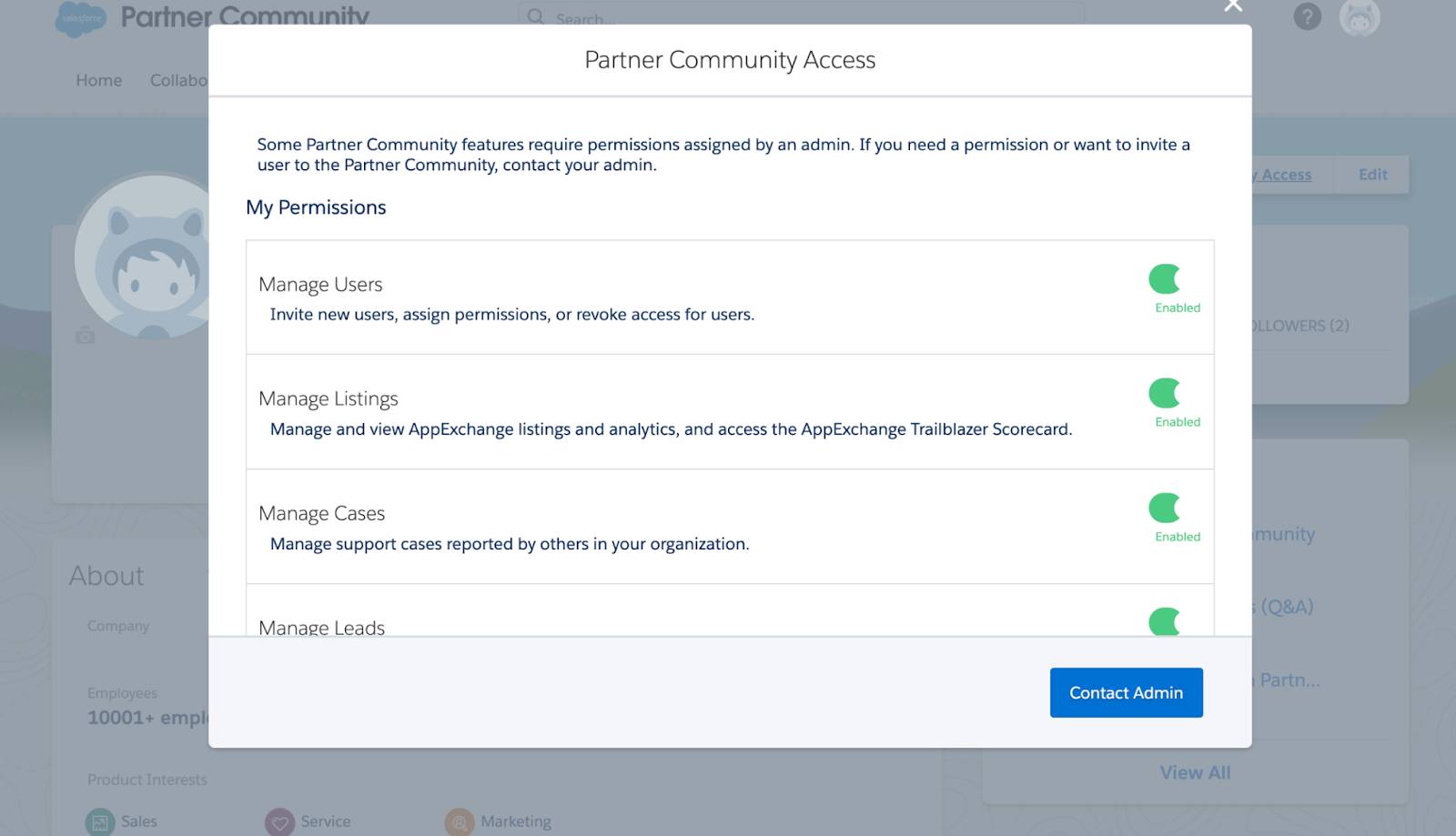 Partner Community Access