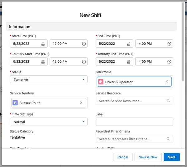The New Shift window