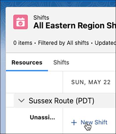 Creating a new unassigned shift
