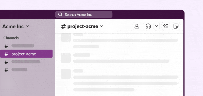 Summary of an unread project channel.