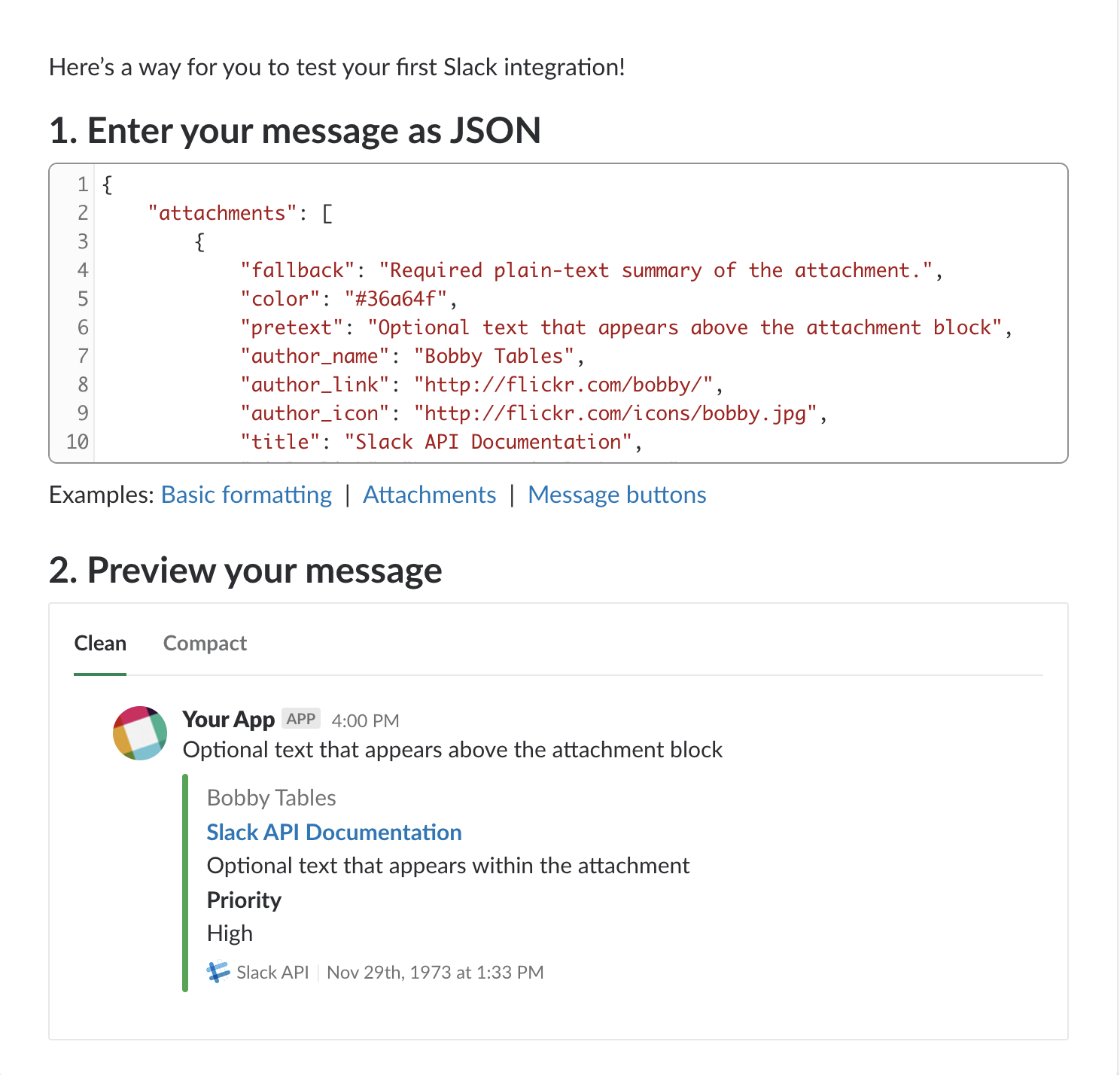 slack messaging api