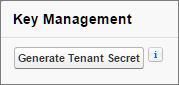 Generate a tenant secret