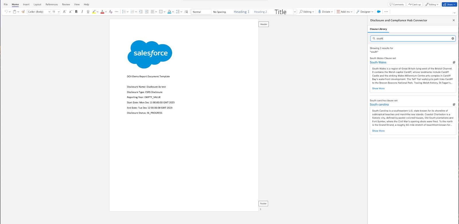 Authoring template in Microsoft Word Office 360