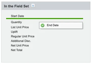 Field Set editor for Segmented Line Editor