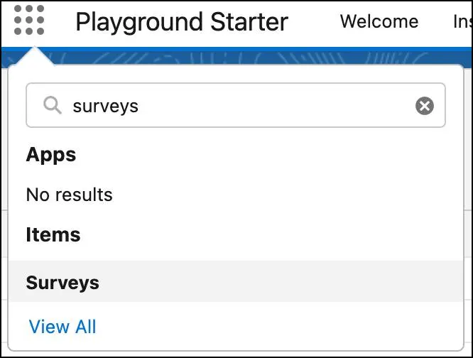 Salesforce App Launcher showing all the items are available for use to the user.