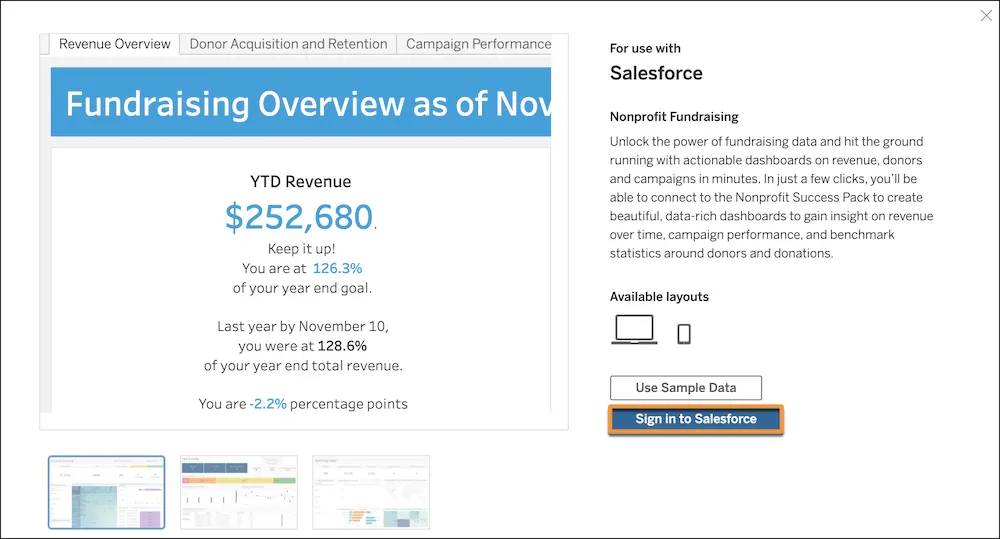 The Nonprofit Fundraising starter pop-up