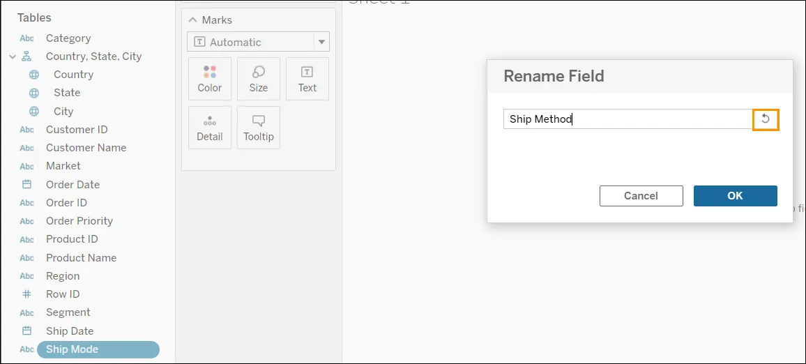 Renaming Ship Mode to Ship Method